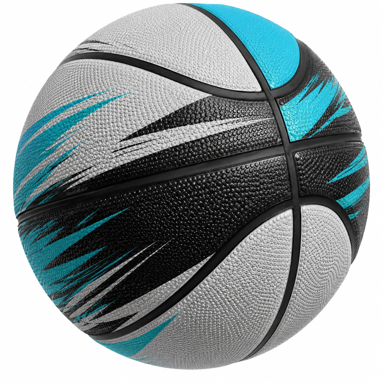 Pallone da Basket Grigio Nero Azzurro Superficie Antiscivolo