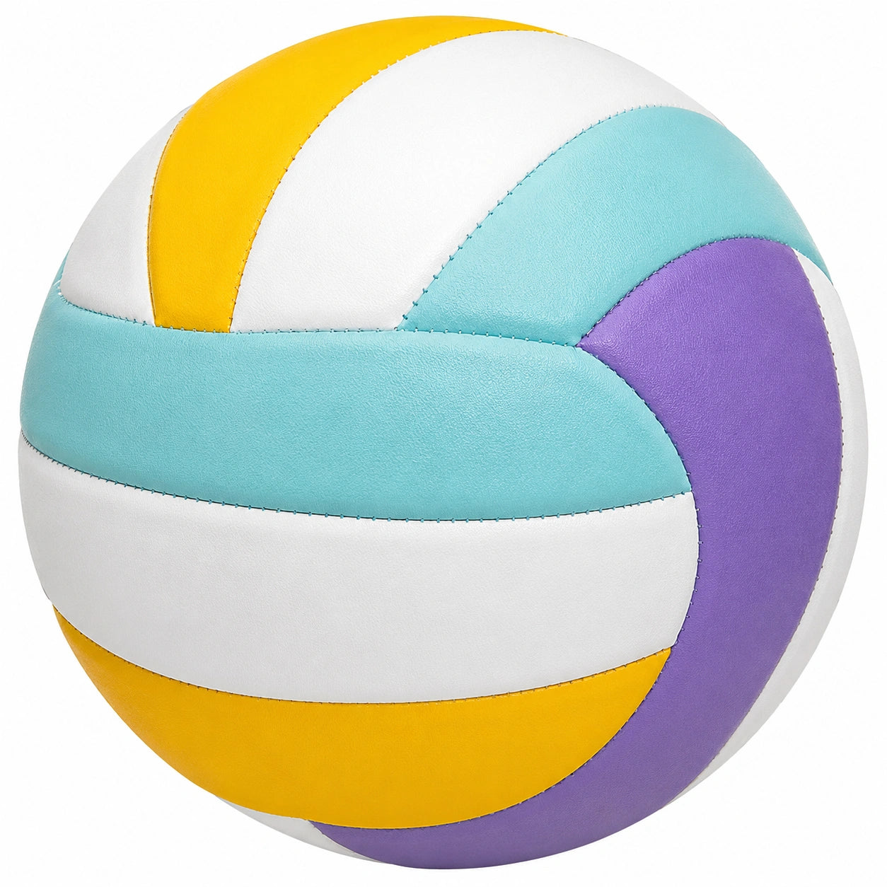 Pallone da Pallavolo Multicolore Giallo Bianco Azzurro Viola