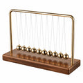 Pendolo di Newton Decorativo Oro e Legno