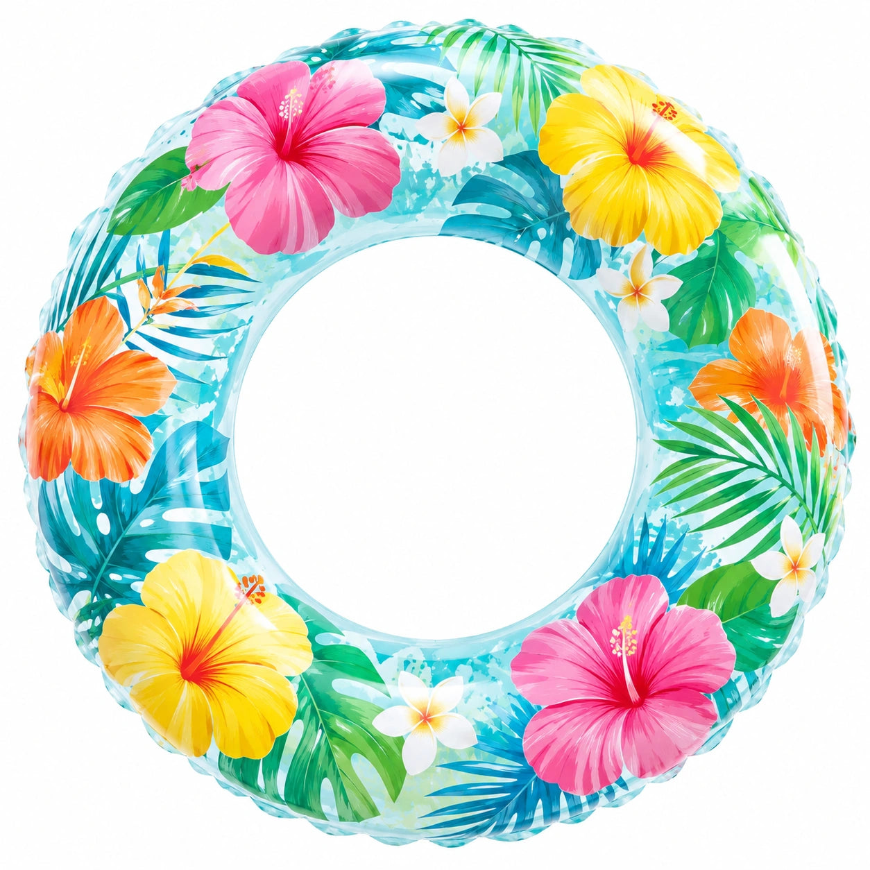 Anello Gonfiabile con Motivi Floreali, Diametro 90 cm